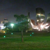 Huge flower made by iron